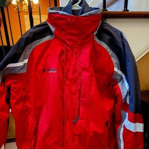 Columbia Men's Vertex Interchange Ski Jacket, Red/Gray, Sz XL